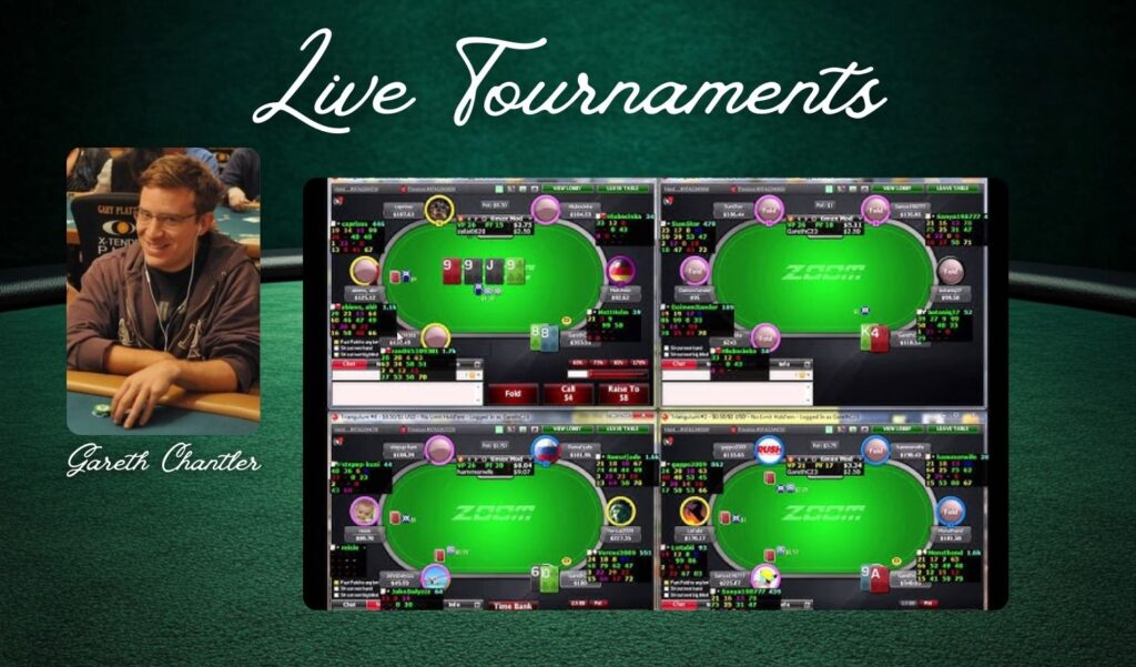 Gareth Chantler Live Tournaments overview